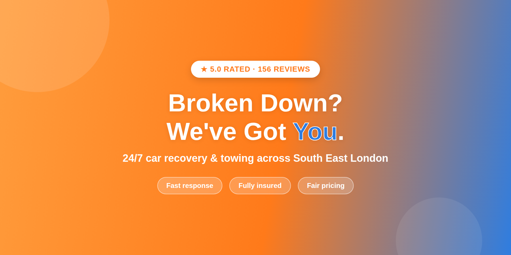 Flatbed tow truck recovering a car - Boat Towing Transport London