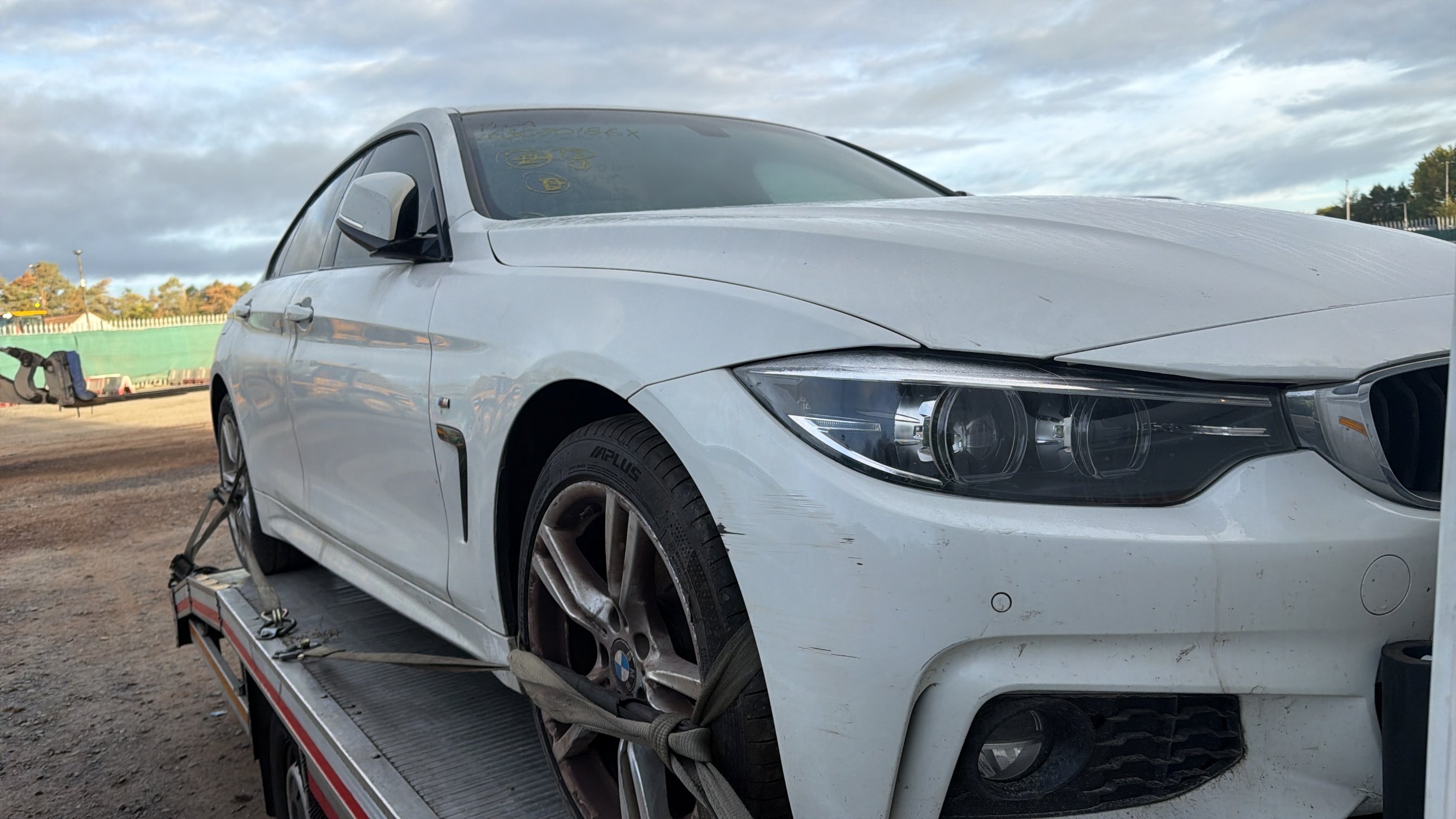 Van Towing in South East London: Late-Night Recovery Across the Woolwich Ferry 9 BMW 4 Series loaded on a RecoveryCar flatbed for car transport in South East London